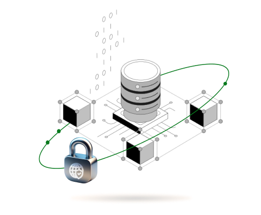 gartner-tech laptop with shield icon and password