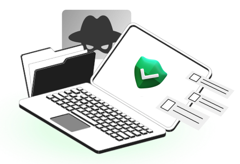 active threat detection password input filed with security shield icon