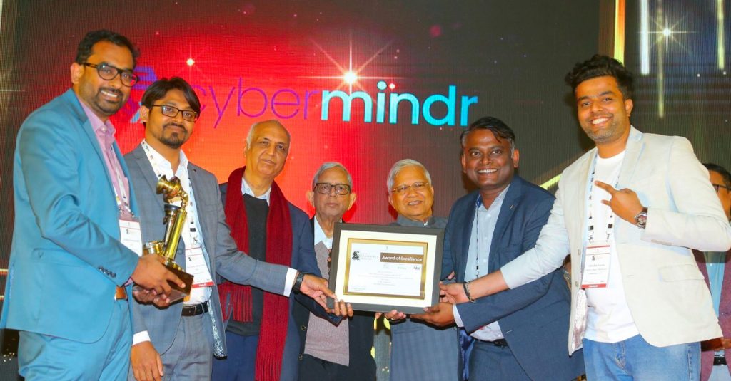 Team CyberMindr receiving AGBA Award 2024
